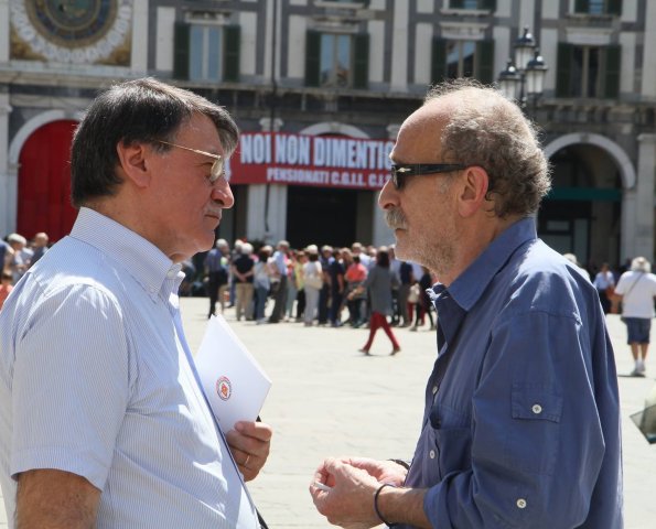 Arturo Squassina e Claudio Bragaglio - 28 maggio 2017 piazza Loggia